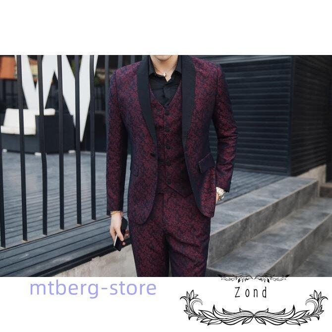 披露宴 二次会 スーツ メンズ 新生活 5XLまで 細身スーツ 3ピーススーツ 紳士服 結婚式 スリムスーツ カジュアル ビジネススーツ フォーマルスーツ パーティー 