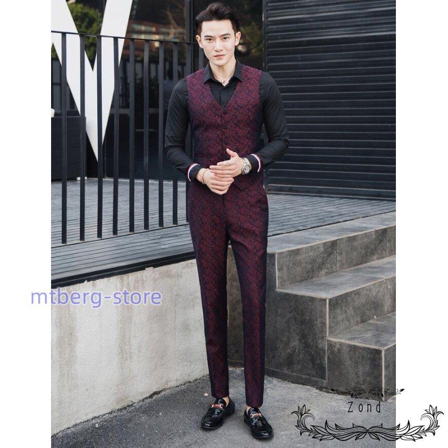 披露宴 二次会 スーツ メンズ 新生活 5XLまで 細身スーツ 3ピーススーツ 紳士服 結婚式 スリムスーツ カジュアル ビジネススーツ フォーマルスーツ パーティー 