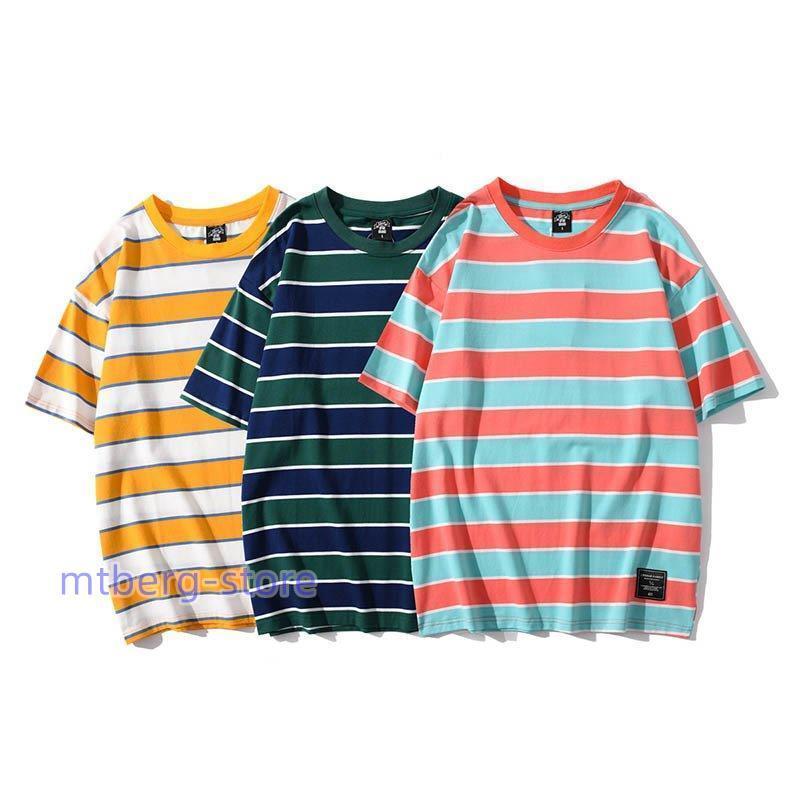 Tシャツ 半袖 メンズ サマーTシャツ 半袖 ボーダー柄 半袖Tシャツ ゆったり 夏Tシャツ クルーネック カットソー Tシャツ 色切り替え｜mtberg-store｜02