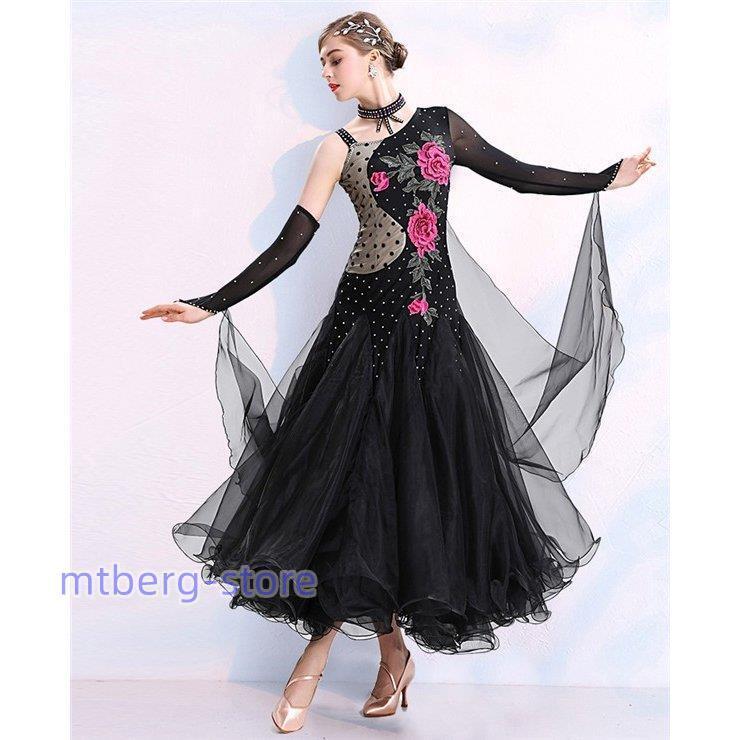 社交ダンス 衣装 豪華な社交ダンスドレス 大きい裾 ダンス発表会 社交ダンス ドレス スタンダードドレス ダンス デモ用 パーティー用 社交ダンス ドレス 豪華な社交ダンスドレス 大きい裾 ダンス発表会 スタンダードドレス デモ用 パーティー用