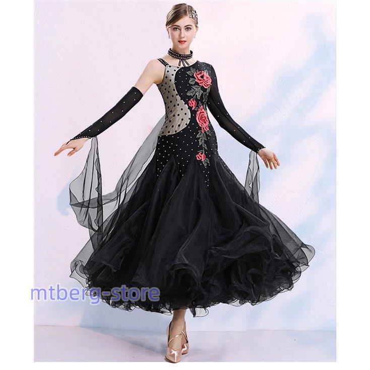 社交ダンス 衣装 豪華な社交ダンスドレス 大きい裾 ダンス発表会 社交ダンス ドレス スタンダードドレス ダンス デモ用 パーティー用 社交ダンス ドレス 豪華な社交ダンスドレス 大きい裾 ダンス発表会 スタンダードドレス デモ用 パーティー用