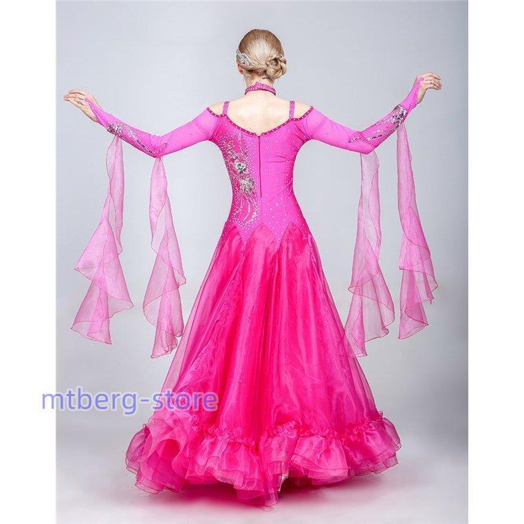 新春セール 8カラー サイズ指定可 社交ダンス モダンドレス 社交ダンス 衣装 大きいサイズ 大きい裾 社交ダンス ドレス スタンダードドレス 【B2127269268】(11863円)