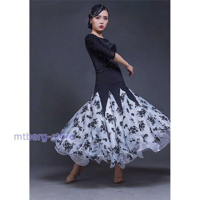 社交ダンススカート（単品） ダンス 衣装 社交ダンス スカートS~3XL 