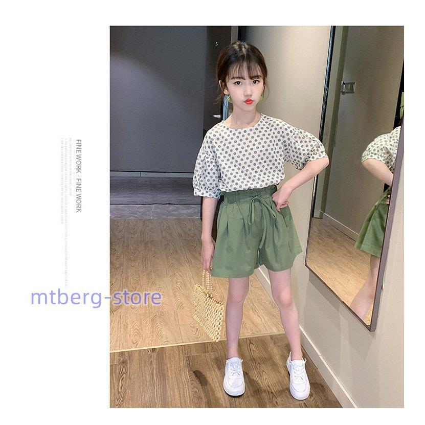 子供服 セットアップ キッズ 女の子 春夏 半袖 2点セット 上下セット Tシャツ パンツ ショートパンツ ジュニア おしゃれ カジュアル 可愛い 新作 150 160｜mtberg-store｜06