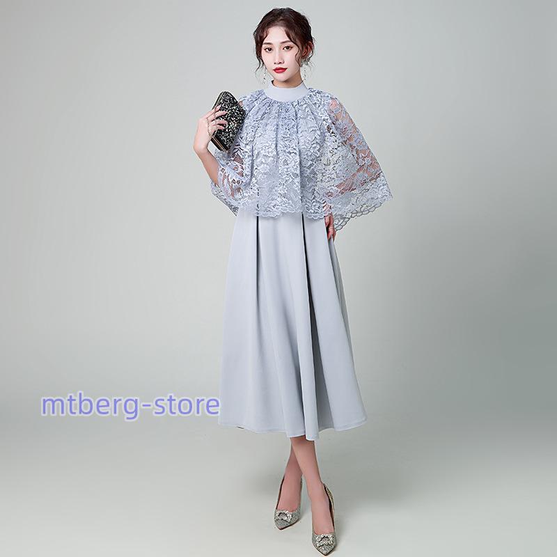 ワンピース パーティードレス フォーマルドレス ドレス  フォーマル 上品 体型カバー 小さいサイズ大きいサイズ  韓国 顔合わせ｜mtberg-store｜02