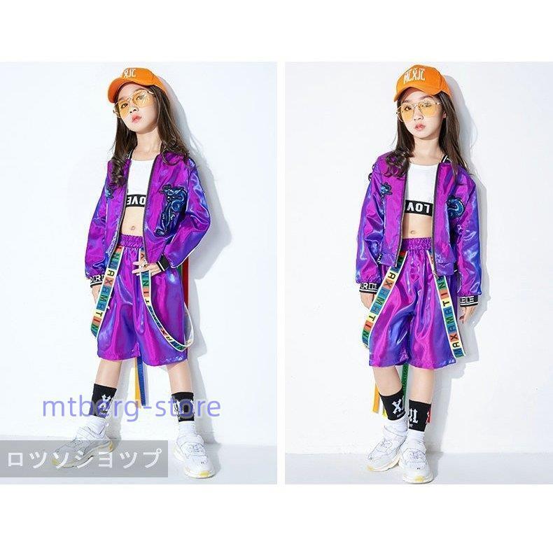 ジャケット ダンス衣装 ヒップホップ キッズ 男の子 アウター 子供服 スポーツウェア パーカー ステージ衣装 パーカー ブルゾン 上下｜mtberg-store｜10