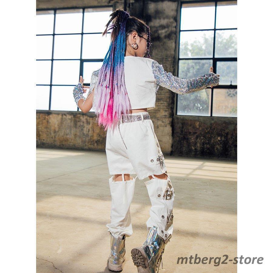 返品不可】 ヒップホップ 韓国 ジャッズダンス衣装 スパンコール