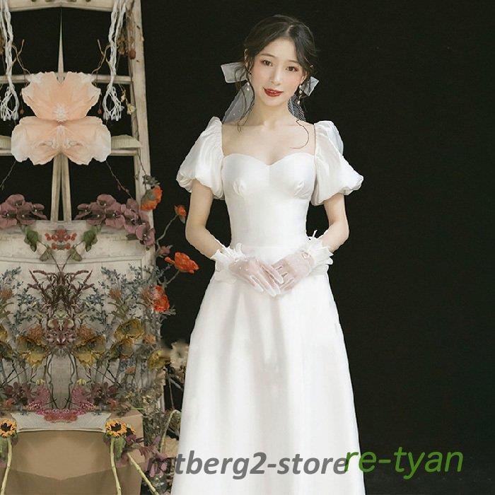 品質一番の ウェディングドレス白 パーティードレス オフショルダー 露背 演奏会 花嫁ロングドレス 結婚式二次会成人式同窓会 謝恩会 挙式簡約 お呼ばれ デート エンパイア エンパイアライン 商品到着後商品レビューとストア評価を書く こちらに連絡すれば基本送料を返金
