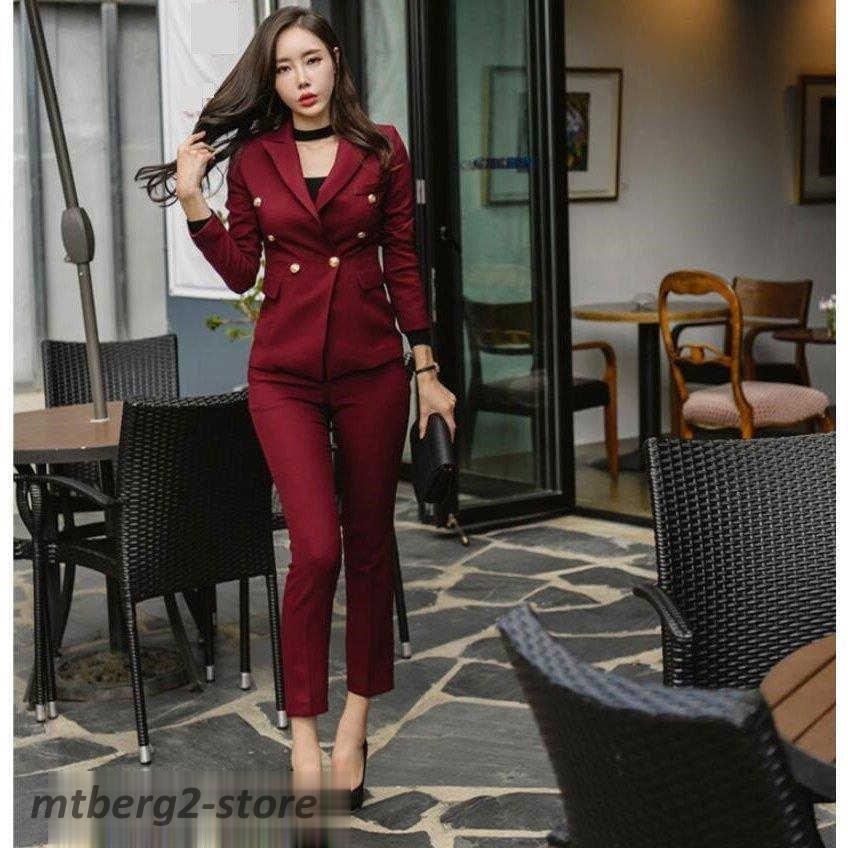 フォーマルスーツ パンツスーツ おしゃれ かっこいい オフィス スーツ セットアップ ビジネスol レディース 夏 女性通勤 オープニング レディース