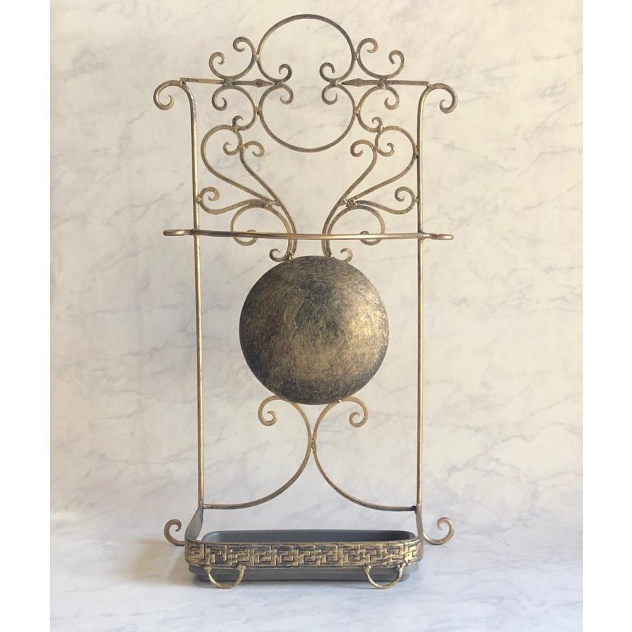 傘立て アイアン スリム 壁付けコンパクトデザイン アンティーク調