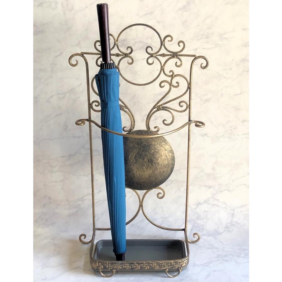 傘立て アイアン スリム 壁付けコンパクトデザイン アンティーク調