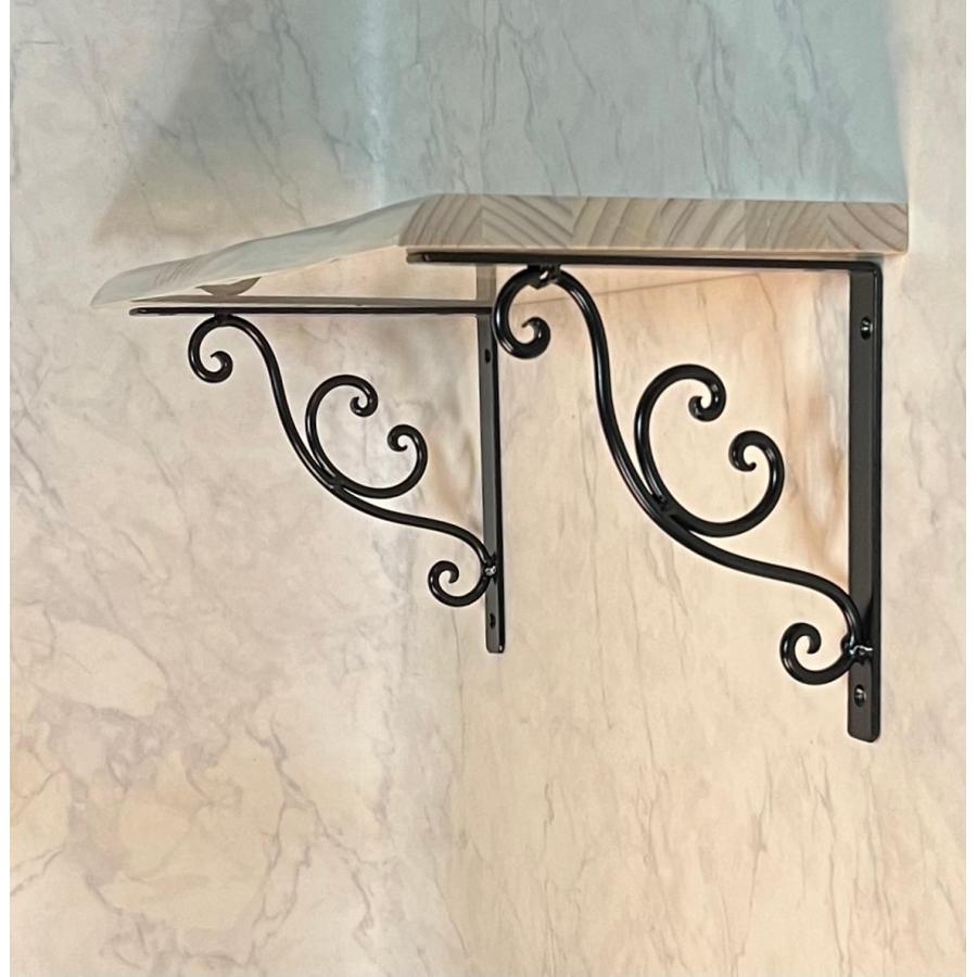 2個セット 棚受けマスディトレーディング おしゃれ アイアン