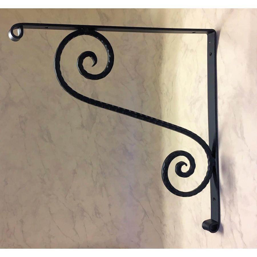 棚受け アイアン ブラケット 特大 50cm サイズ おしゃれ金具 全3色