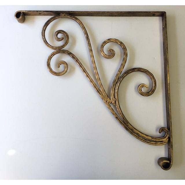 アイアンブラケット 棚受け Lサイズ エレガント おしゃれ金具