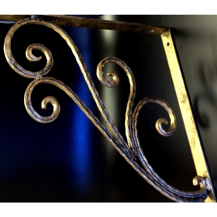 アイアンブラケット 棚受け Lサイズ エレガント おしゃれ金具