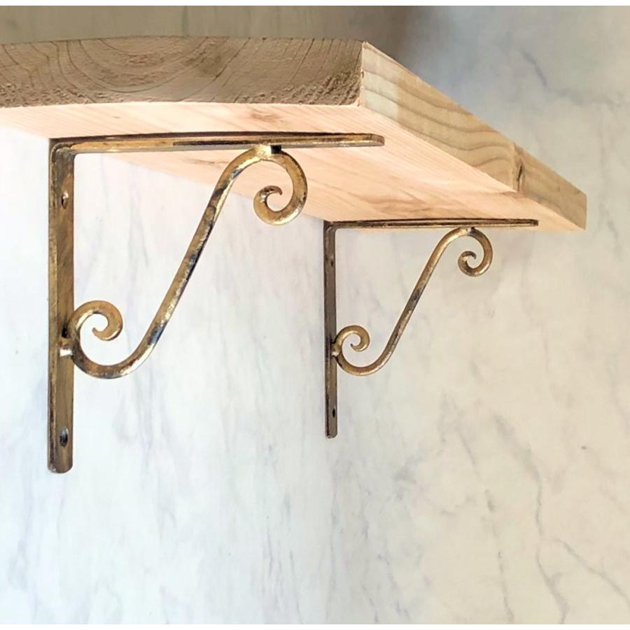 2個セット 棚受けマスディトレーディング 棚受け金具 おしゃれ