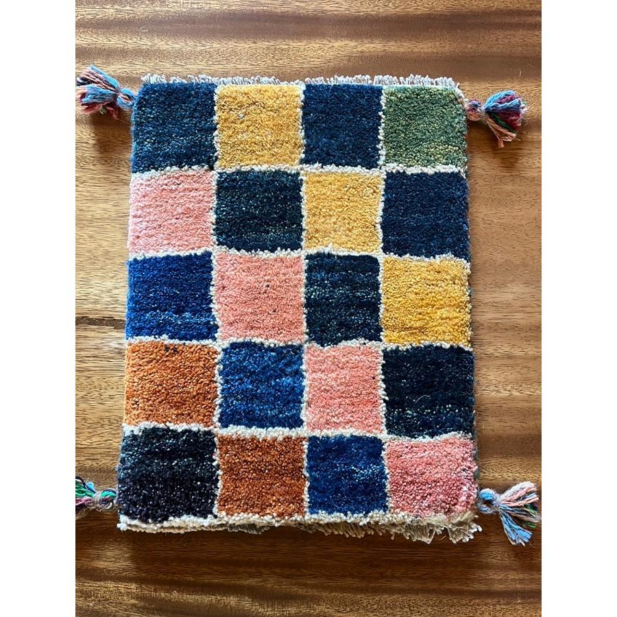 ギャベ ギャッベ イラン産 チェア 座布団 サイズ 41cm×32cm