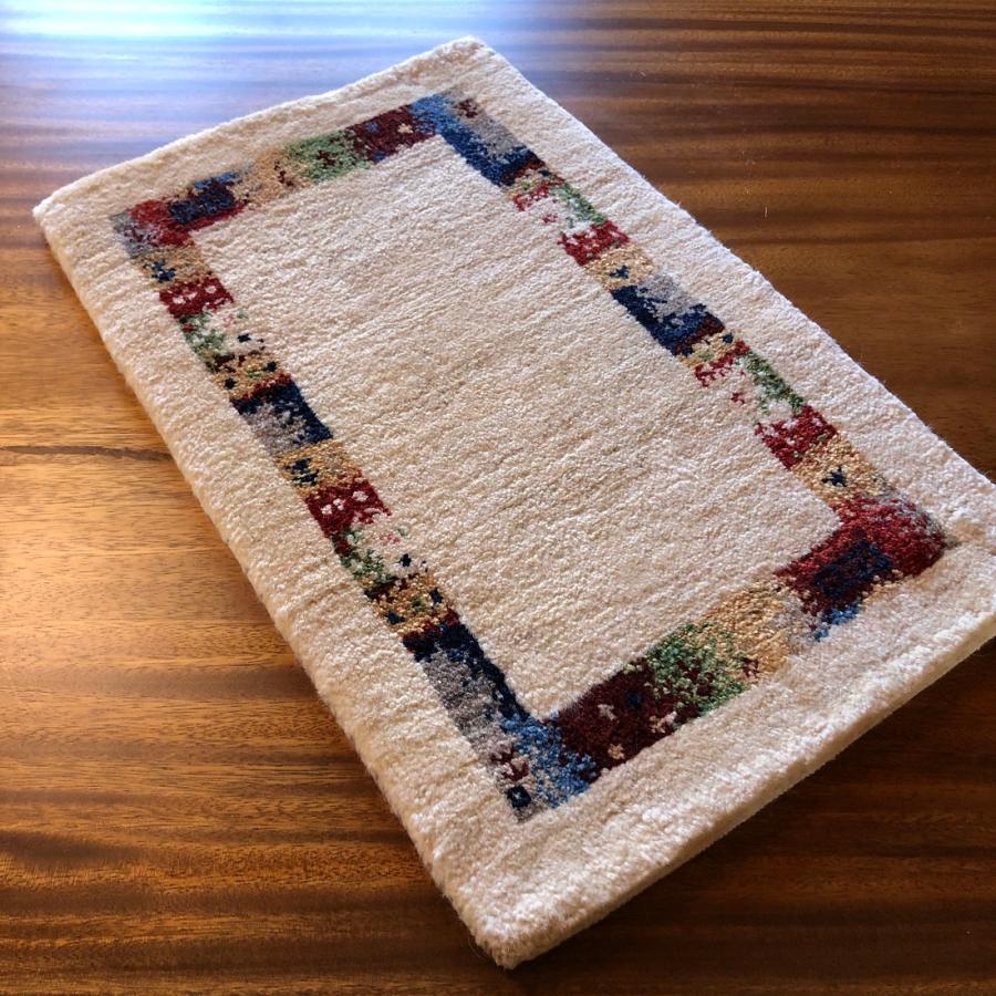 展示品 イラン シラーズ ギャッベ ギャベ ウール 絨毯 カーペット 高級