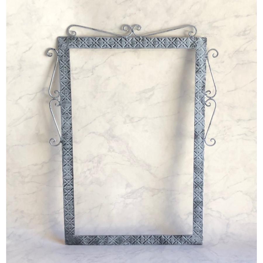 アイアン ミラー フレーム 日本製鏡付き 鉄職人のハンドメイド