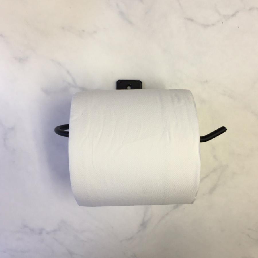 トイレットペーパーホルダー 2WAY タオルハンガーに アイアン