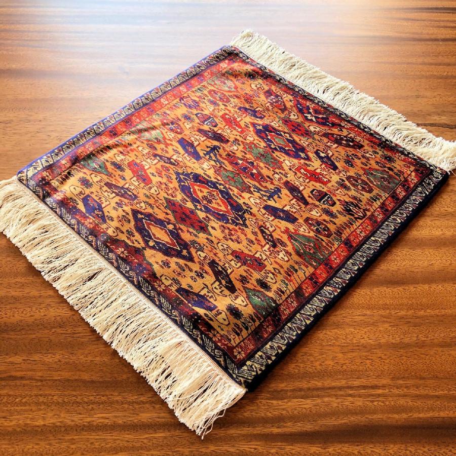 ペルシャ絨毯柄 シルクタッチで高品質 テーブルセンターマット ディスプレイマット｜mtc-garamcurl