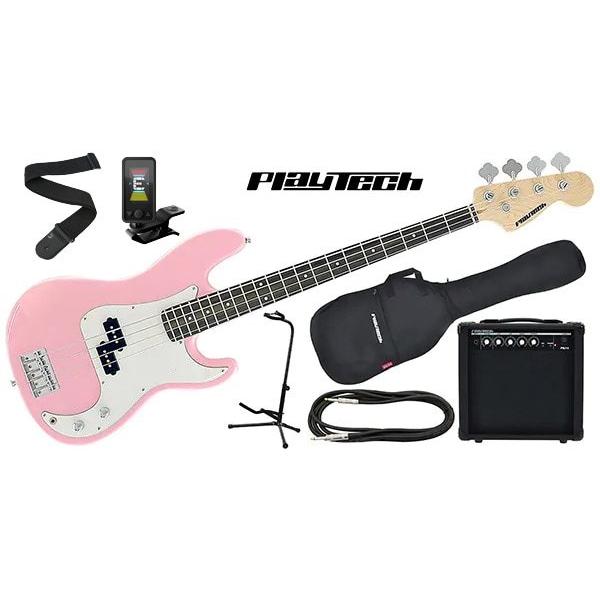 エレキベース (playtech)ホワイト オマケ付き PLAYTECH (プレイテック
