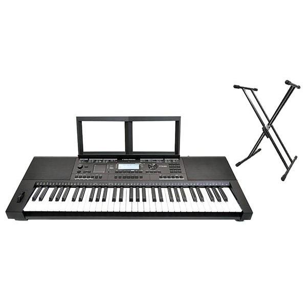 PLAYTECH ポータブルキーボード PTK500 スタンド+ペダルセット PLAYTECH（プレイテック） ポータブルキーボード PTK500