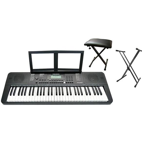 PLAYTECH（プレイテック） ポータブルキーボード PTK500 ペダル&ケース 