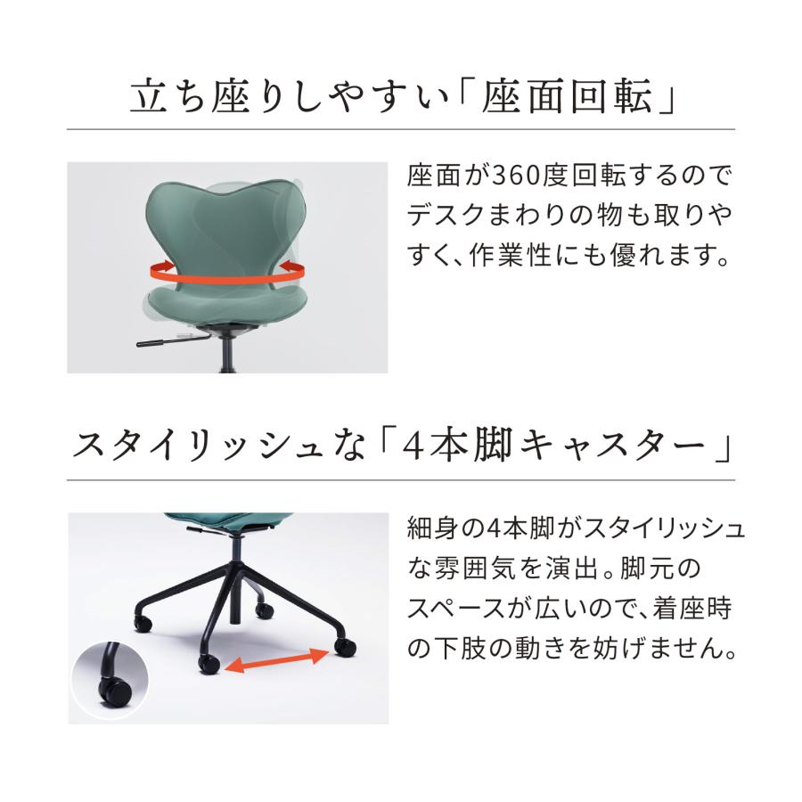 【ポイント+10%付与！】腰回りを包み込む スタイル チェア エスエムシー Style Chair 在宅 オフィスワーク 腰 姿勢 フィット 骨盤 支える SMC STCN｜mtgec｜12