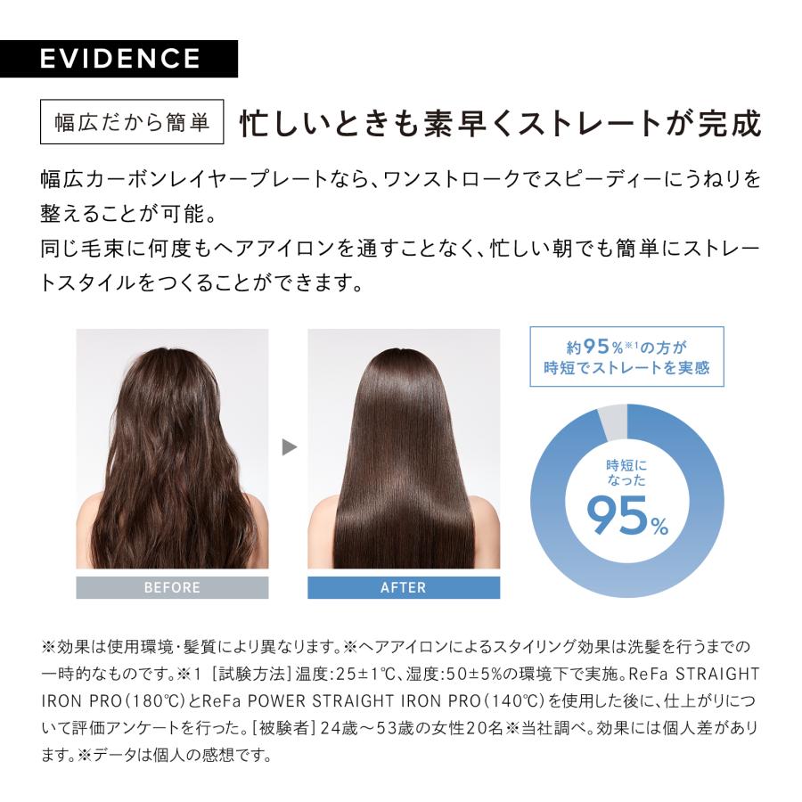 ReFa パワーストレートヘアアイロン 保証書付き ReFa リファパワーストレートアイロン プロ + 延長保証書 セット
