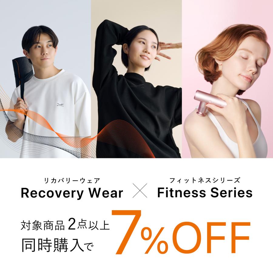 ○SIXPAD クーポン利用で7%OFF○上下セット リカバリーウェア クルー
