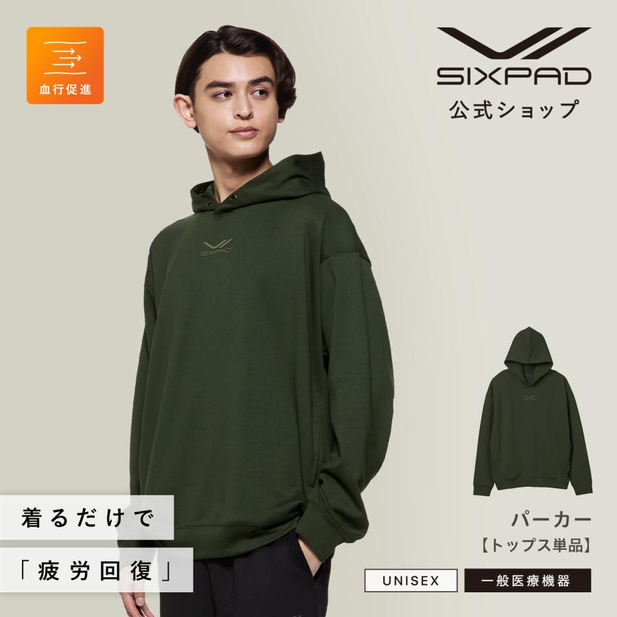 ○モール限定カラー(カーキ)○SIXPAD トップス単品 リカバリーウェア