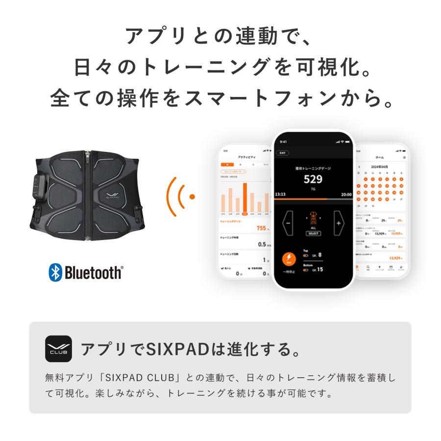 SIXPAD 【水もジェルシートも不要な最新モデル登場 SIXPAD 【水もジェルシートも不要な最新モデル登場