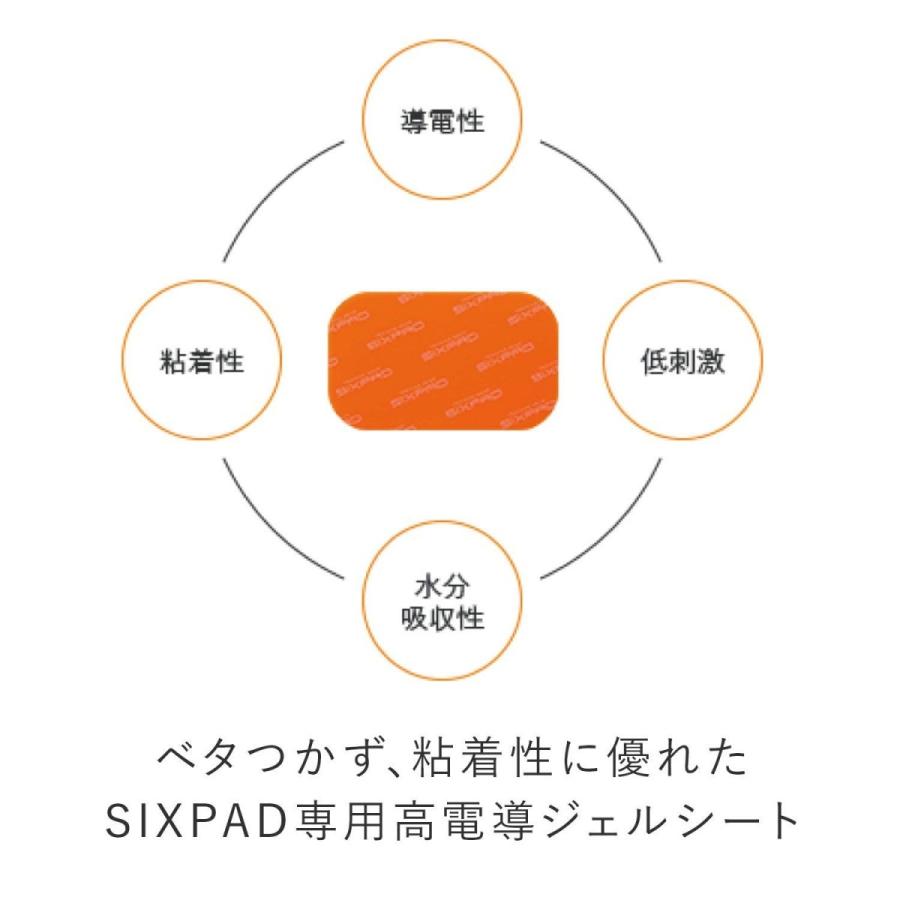 SIXPAD（シックスパッド） アームベルト高電導ジェルシート×6個セット