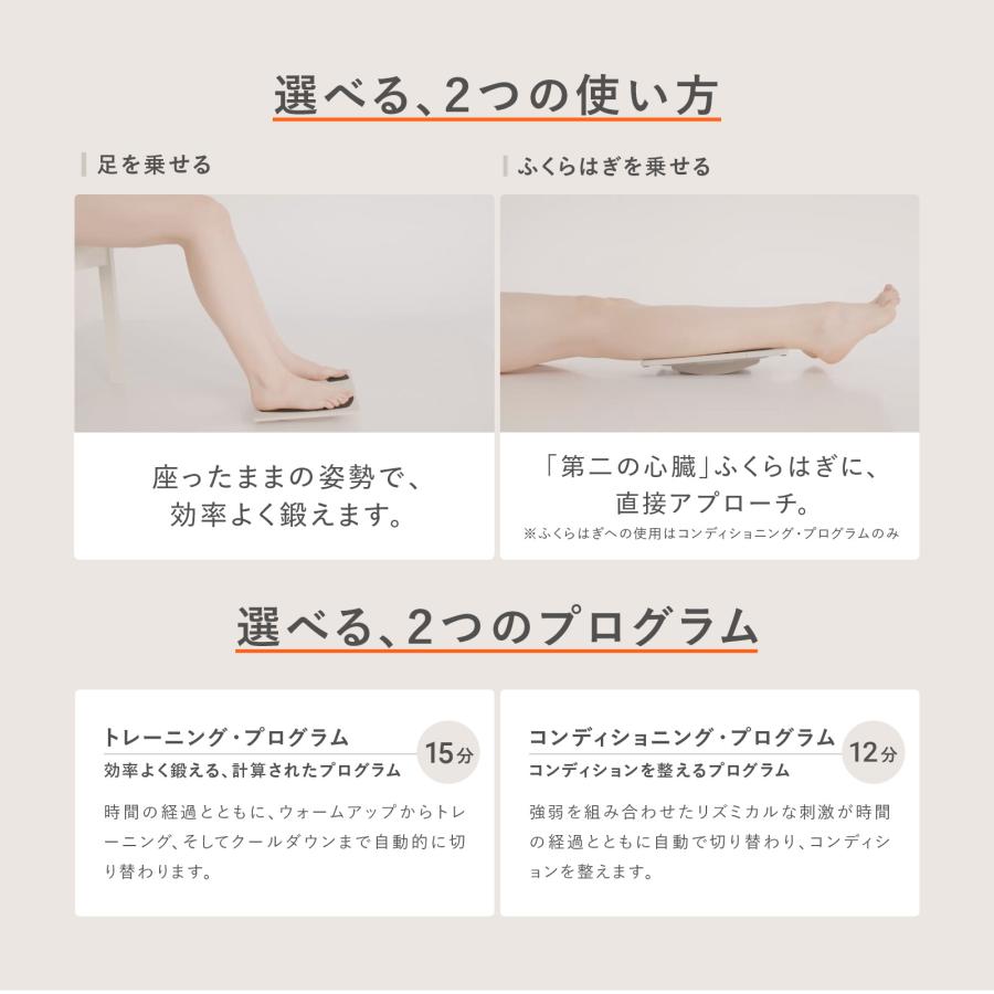 【母の日のギフトにおすすめ！】＼足を乗せるだけ／シックスパッド フットフィット3 コンパクト EMS 母の日 父の日 敬老の日 誕生日ギフト 熨斗付（感謝/祝） | SIXPAD | 04