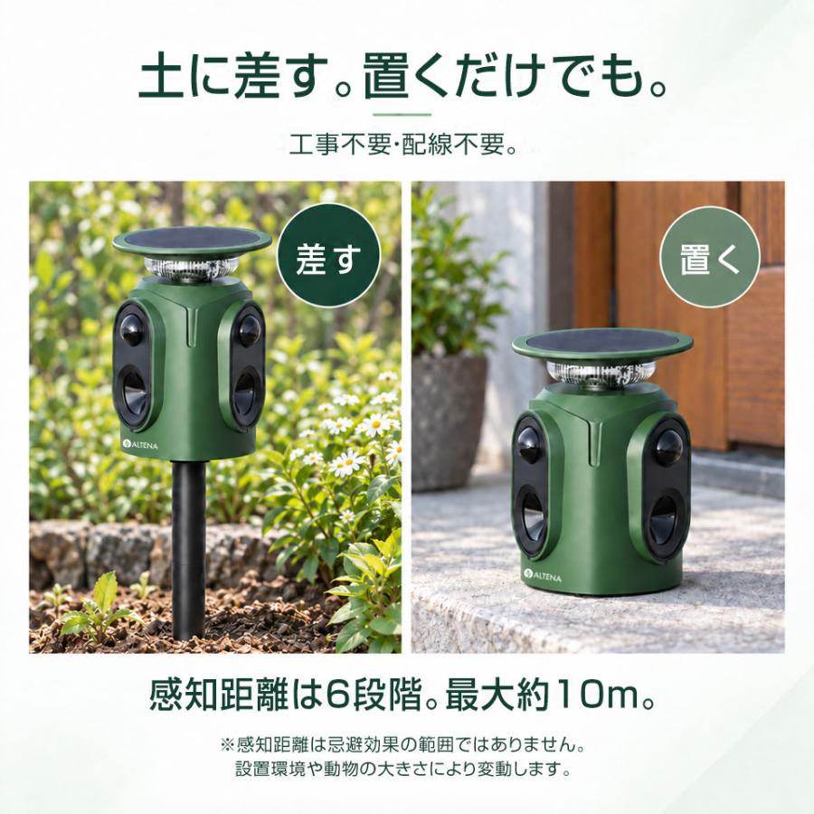 単品/1台】3面式 広範囲 超音波 アニマルバスターズ アシュラ2 動物