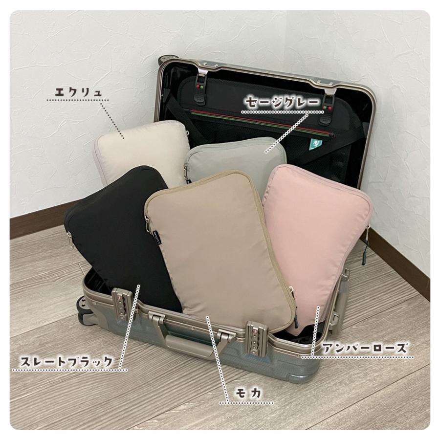 2点セット 圧縮 収納ポーチ トラベルポーチセット S M L 組合せ多数