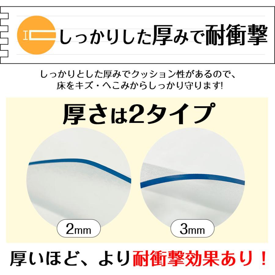 冷蔵庫マット Lサイズ 厚さ3mm W70×D75cm 1枚 防キズマット 洗濯機