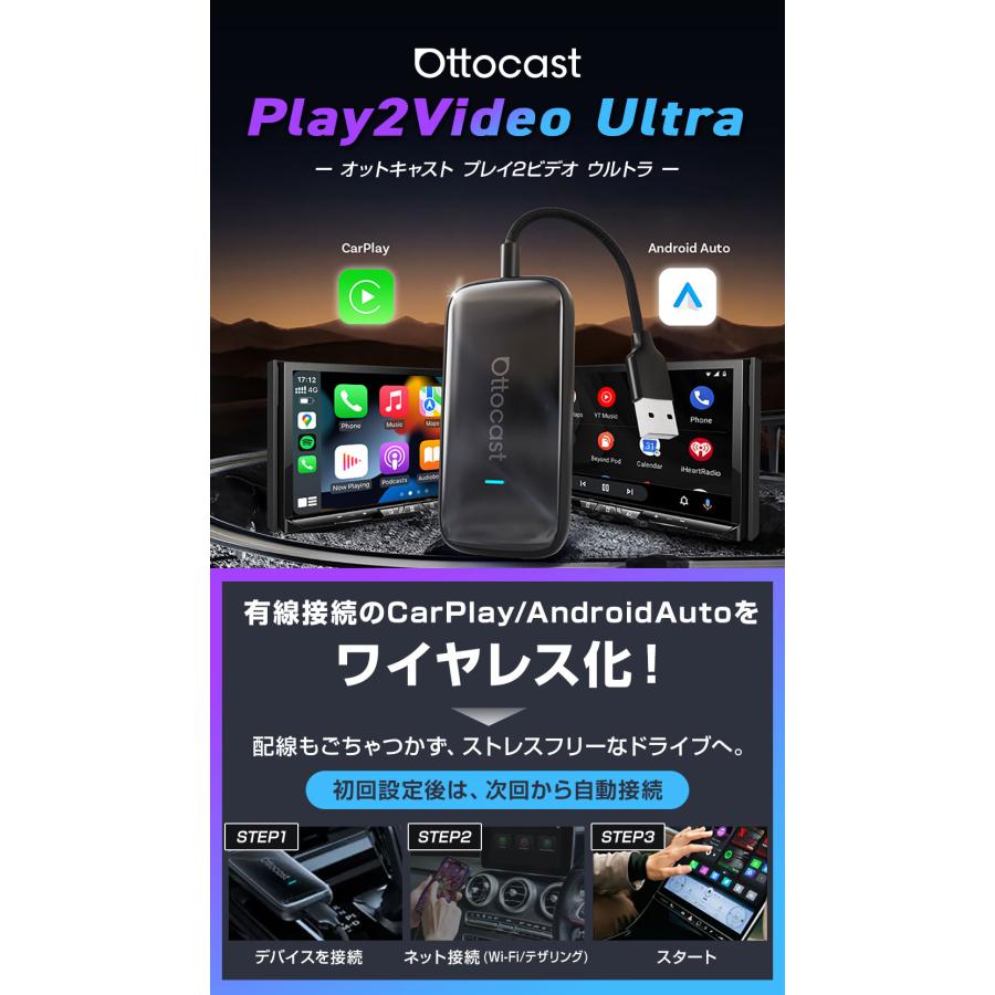 ottocast 【正規代理店】オットキャスト Play2Video ultra 多機能