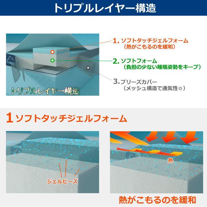 イージートッパー シングル eazzzy 高密度 マットレストッパー イージートッパー シングル eazzzy 高密度 マットレストッパー