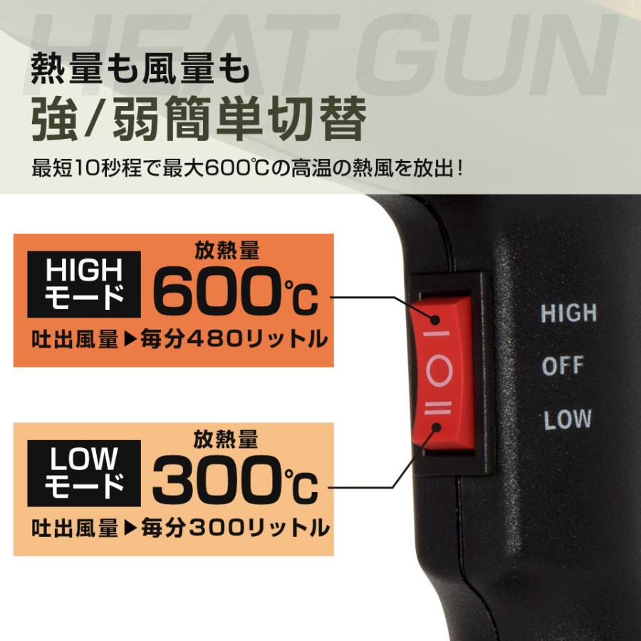 ホットガン ヒートガン 温度 100V 50Hz 60Hz ノズル付 HT1800 |  | 06