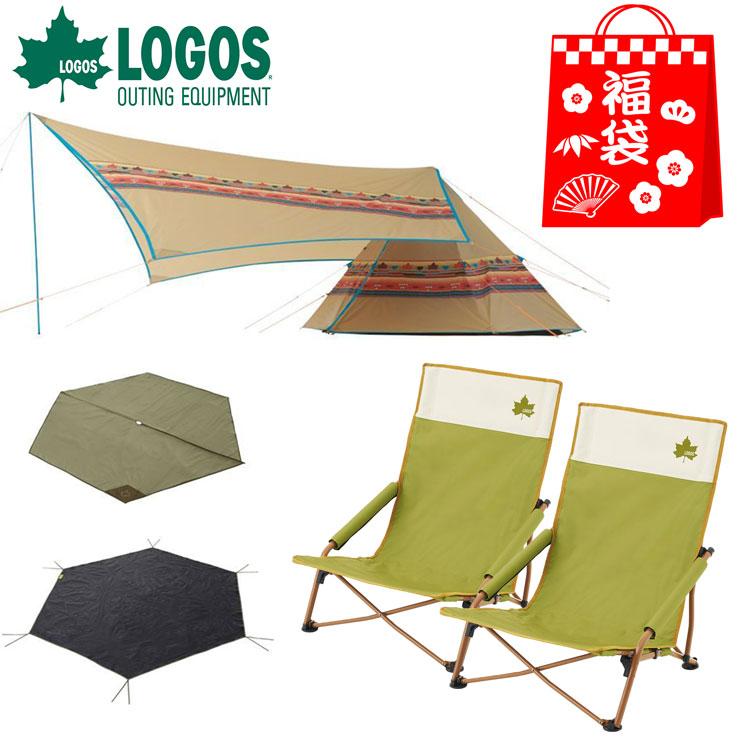 br> LOGOS 福袋 ナバホ Tepee300＆ブリッジヘキサタープセット-BB  