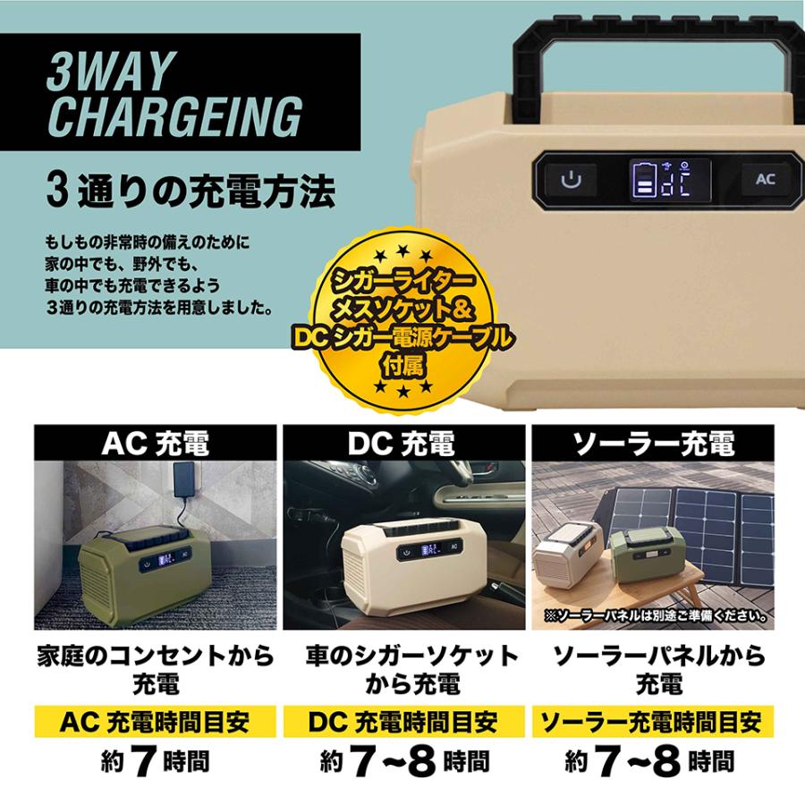 ポータブル電源 144W 小型 ミニ アウトドア 車中泊 蓄電池 停電 ポータブル電源 144W 小型 ミニ アウトドア 車中泊 蓄電池 停電