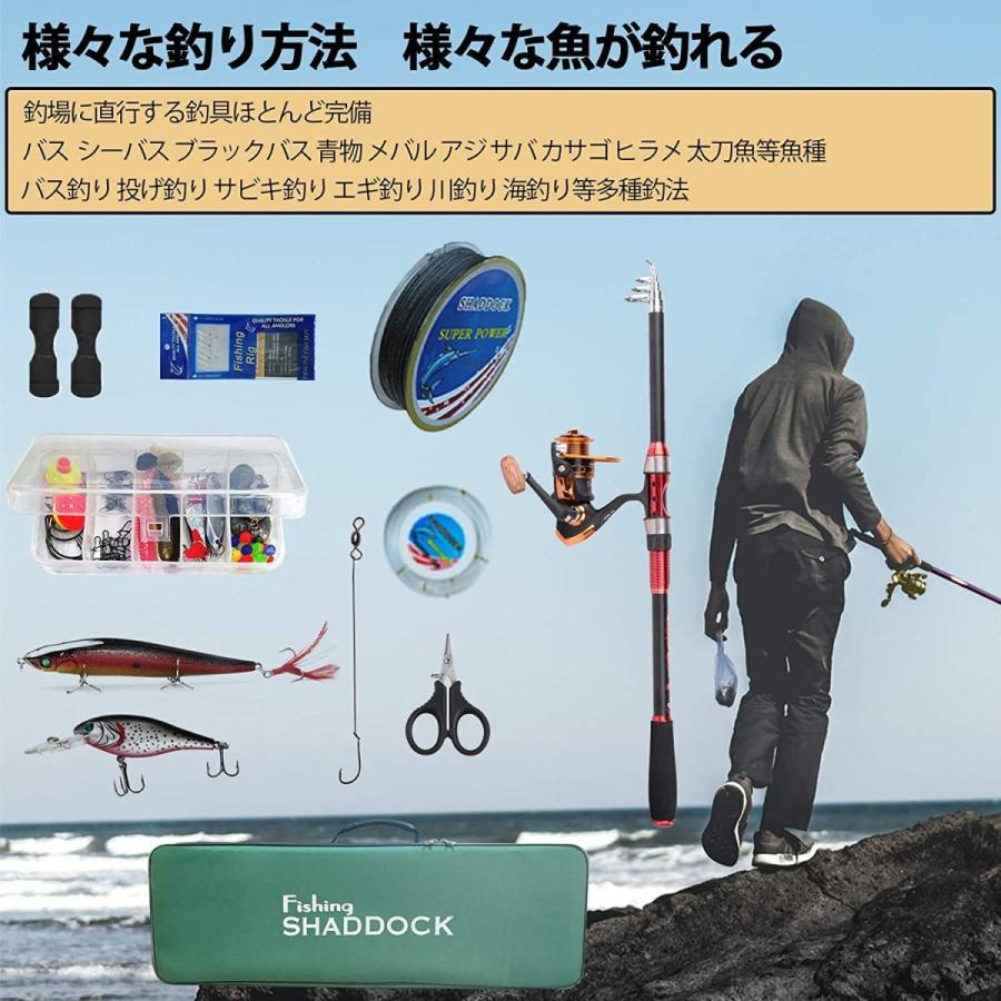 海外最新 Shaddock 釣りセット 釣り ロッド リール ロッドケース 65点セット 炭素伸縮釣竿 19種釣具セット 3 0m 即納特典付き Zoetalentsolutions Com
