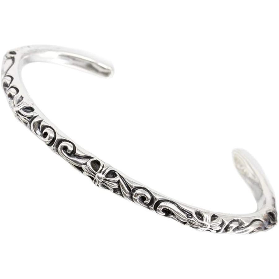 人気ブランド Lstone メンズ ブレスレット アラベスク クロス フローラル Sbt バングル 925 スターリングシルバー レディースアクセサリー Www Rankinengineering Com