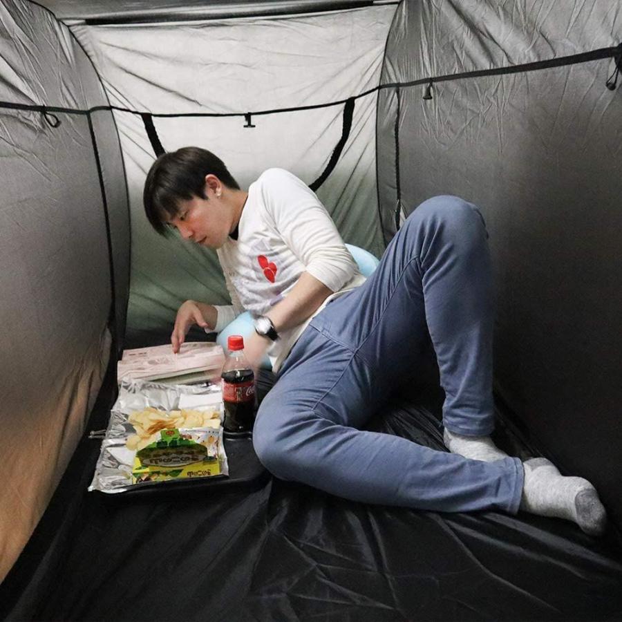 Thanko おひとり様用折りたたみ式テント ベッドdeテント 室内テント 大人用 一人用 Spvbdtnt エムティマート 通販 Yahoo ショッピング