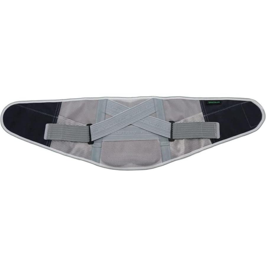 New限定品 ブルーグレー 腰椎コルセット バンテリンサポーター ふつうサイズ 65 85cm 胴囲 へそ周り 腰用 New Liver Org