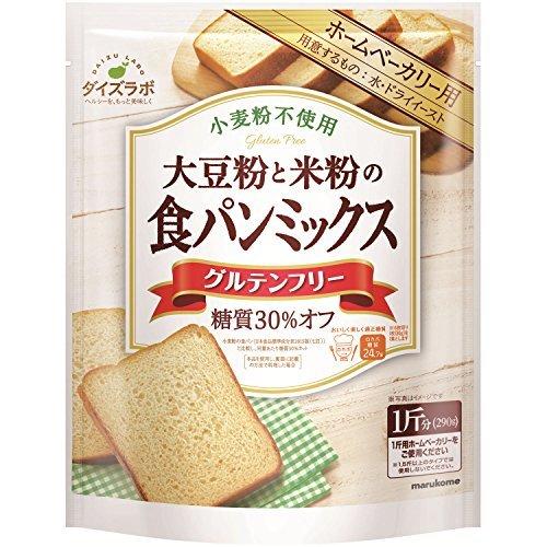 マルコメ ダイズラボ 大豆粉のパンミックス グルテンフリー 小麦粉不使用 1斤分 290g A B0757mt318 Mtm Co 通販 Yahoo ショッピング