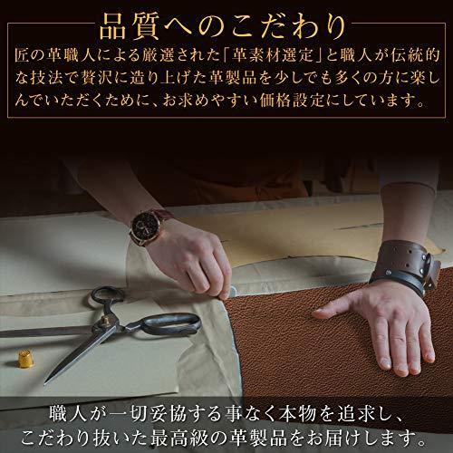 K ray メンズ 札入れ 小銭入れなし マネークリップ 本革 薄い 長財布 二つ折り カーボンレザー ブラック 札入れ