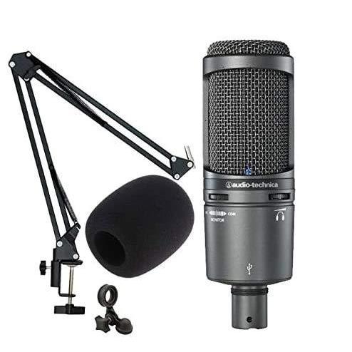 定番人気 デスクアームマイクスタンドセット ショックマウント付 At コンデンサーマイク Audio Technica マイク